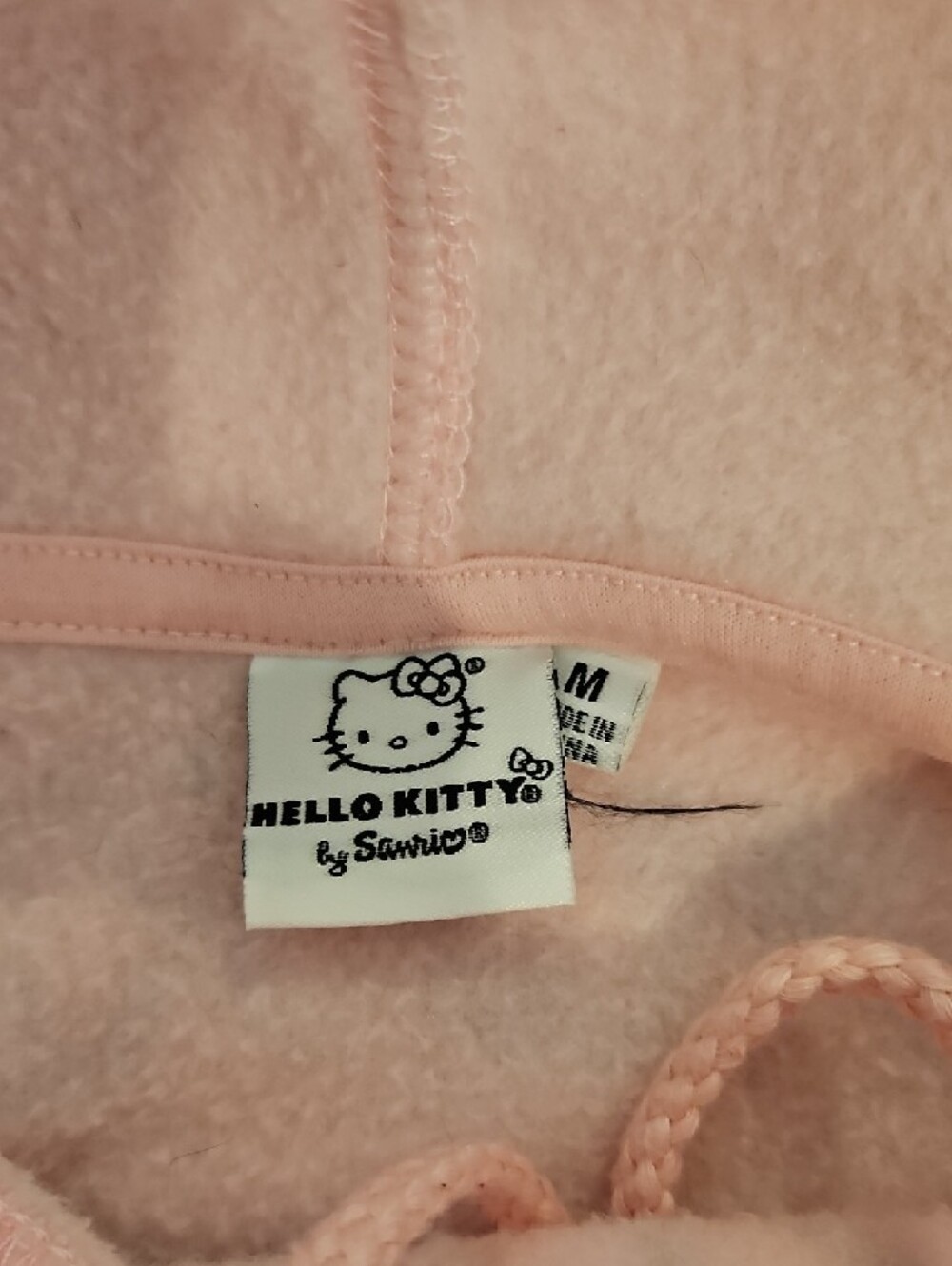 Hello Kitty Light Pink Cropped Hoodie - Picture 2 of 5